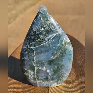 Moss Agate Teardrop